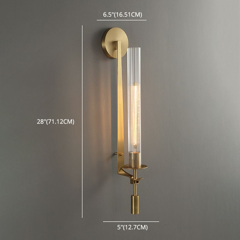 Ultra-moderne Rohrwandleuchten Beleuchtungsglas Wandmontage Leuchte für das Wohnzimmer