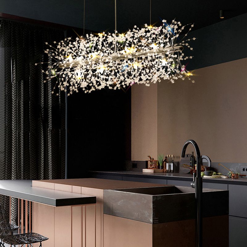 Modern Firefly Island Pendant Lighting Metal Multiple-Light Island Pendant
