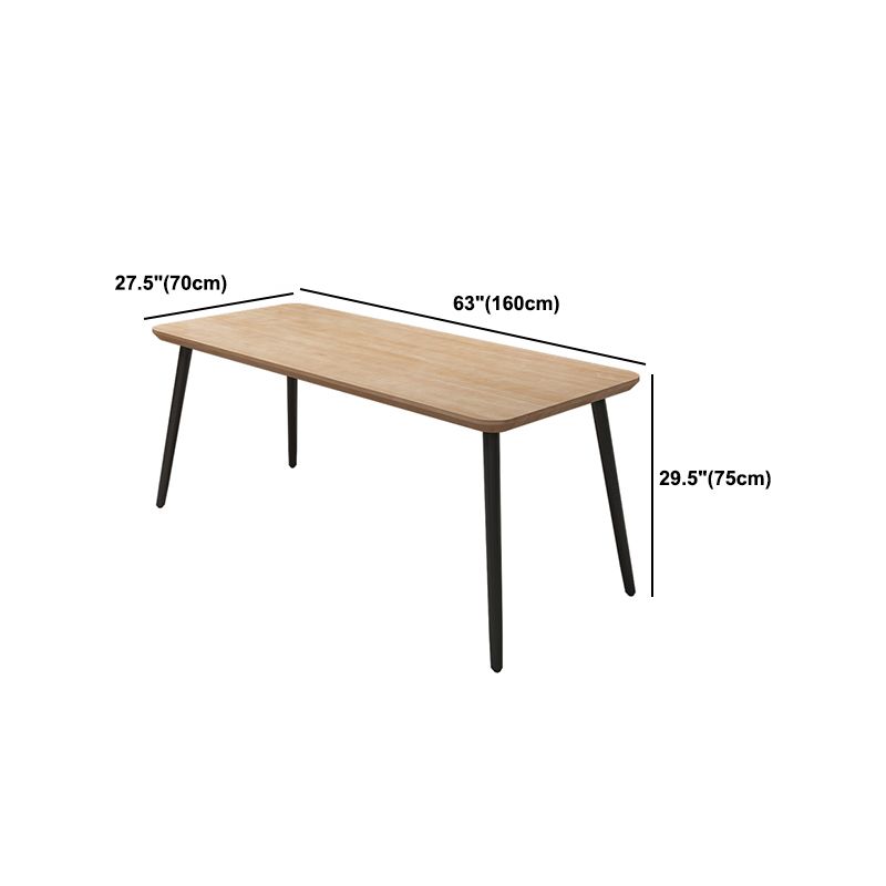 Industrial Dining Table Set 1/2/5 Pcs Solid Wood Top Dining Table and Chairs