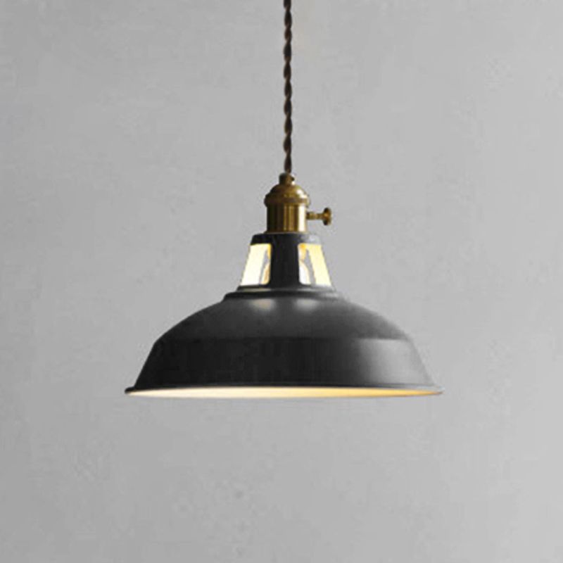 Semicircle Pendant Light Modern Style Metal 1 Light Hanging Ceiling Light