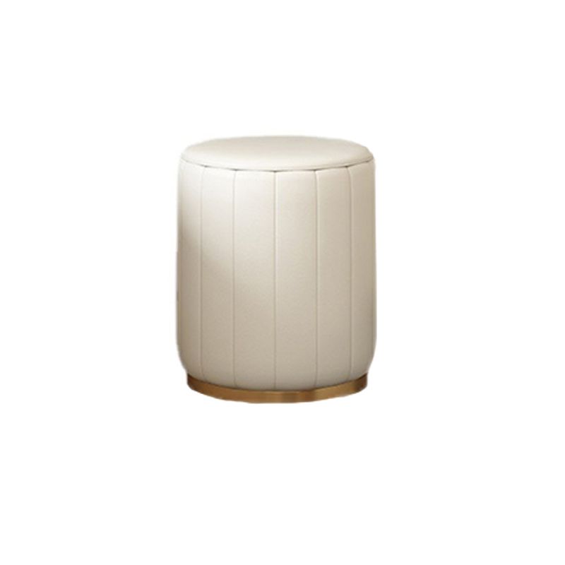 Stone Top Makeup Dressing Table in White Luxurious Metal Vanity