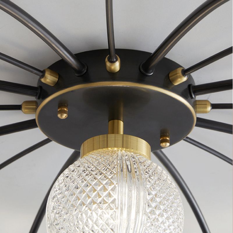 Nordic Style 9-Lights Ceiling Lamp Ball Shape Ceiling Light for Bedroom
