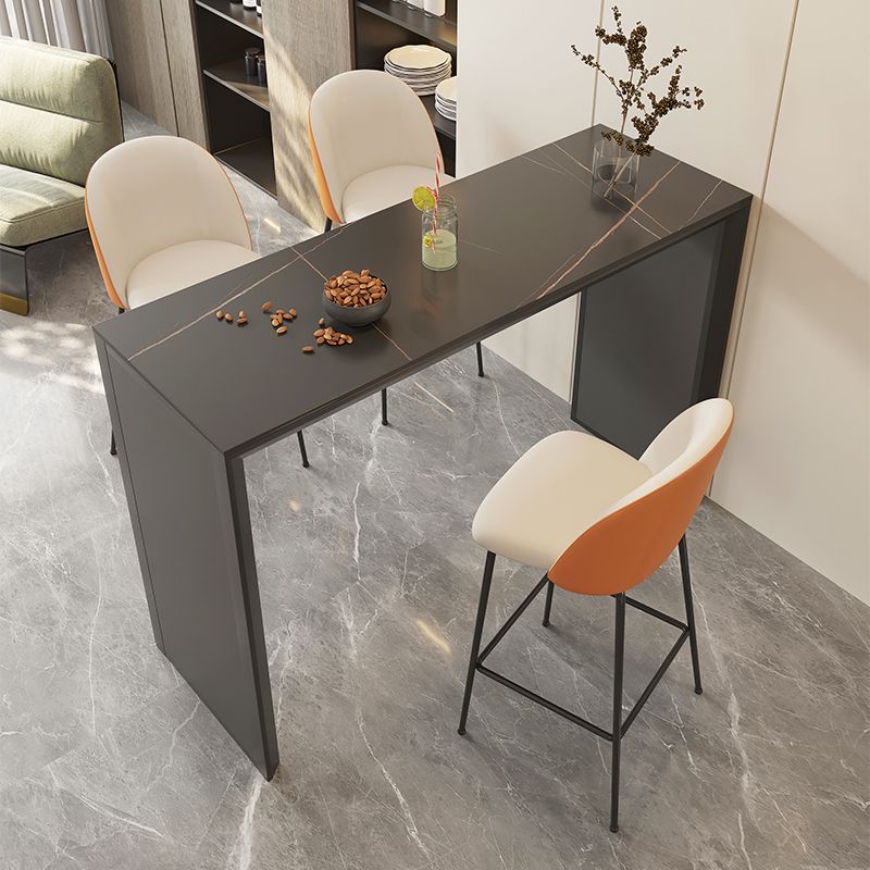 1/3 Pieces Bar Stool and Table Set Contemporary Rectangular for Living Room