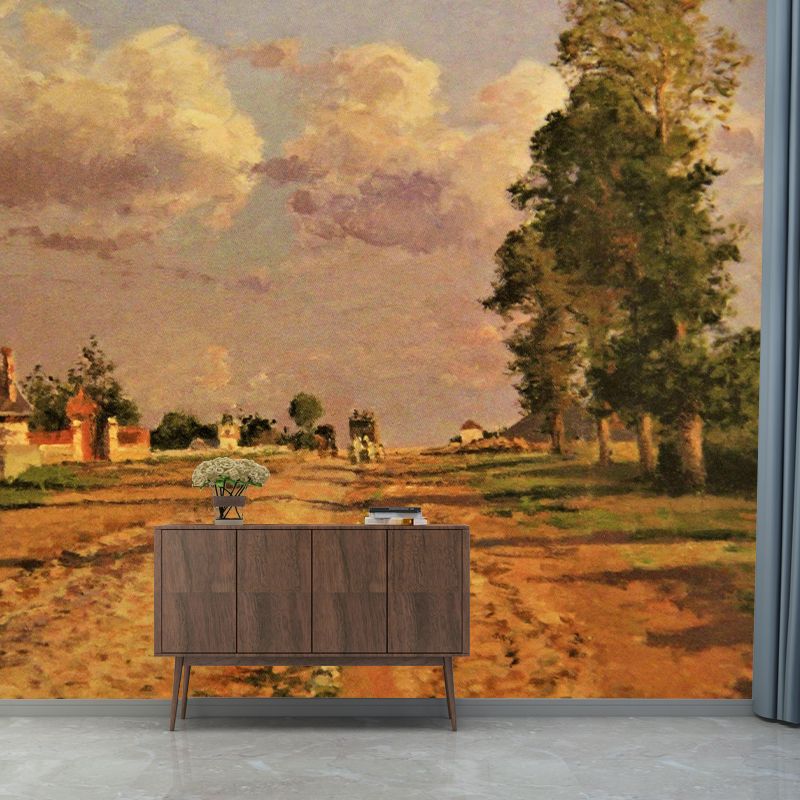 Horizontal Illustration Wall Mural Painting Decorative Eco-friendly for Home Decor