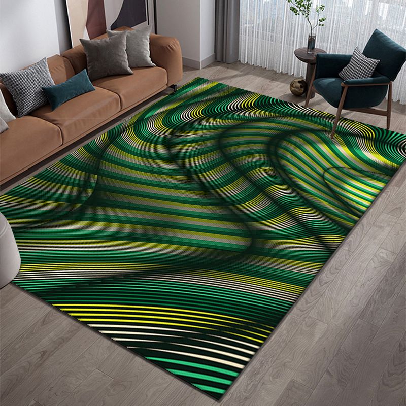 Purple Abstract Graphic Rug Polyester Modern Rug Washable Rug for Home Decor