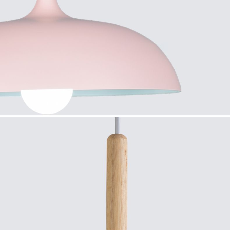 Pot Cover Forme Hanging Lighting Modern Style Metal 1-Light Pendant le restaurant