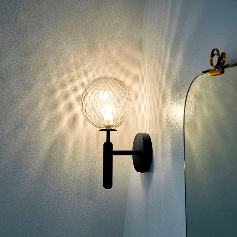 Modern Style Ball Wall Light Sconces Glass 1 Light Wall Lighting Ideas