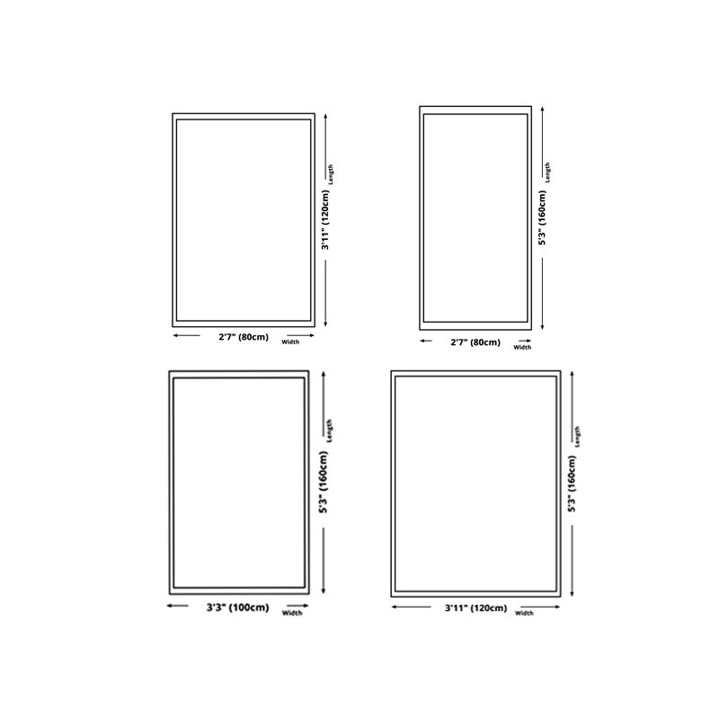 Black Texture Rug Polyester Modern Rug Non-Slip Backing Rug for Home Decor