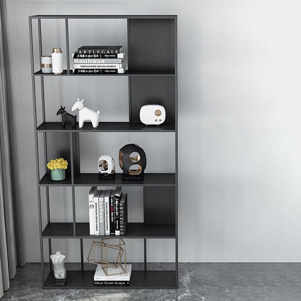 Glam Open Back Standard Bookshelf Metal Shelves Included Bookcase