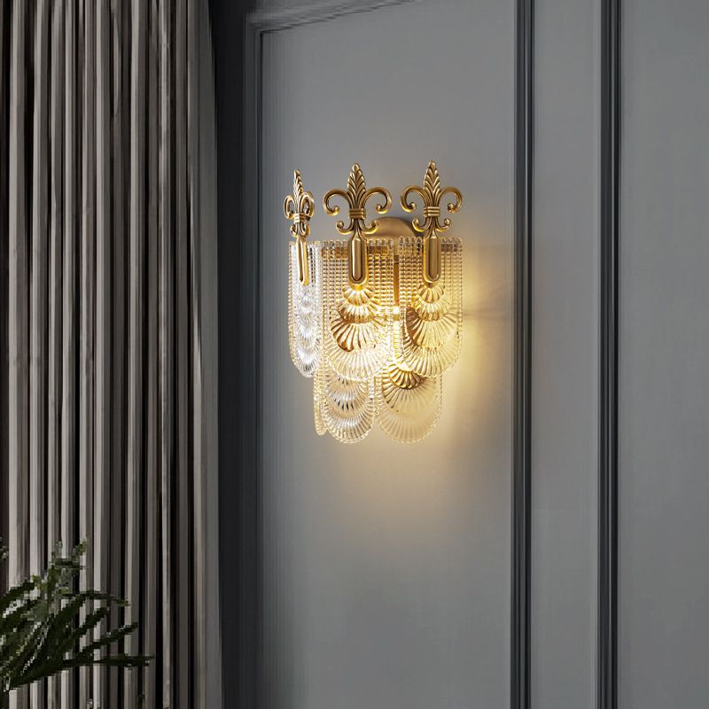 Multiple-Light Geometric Wall Sconce Light Modern Crystal Wall Sconce Lighting