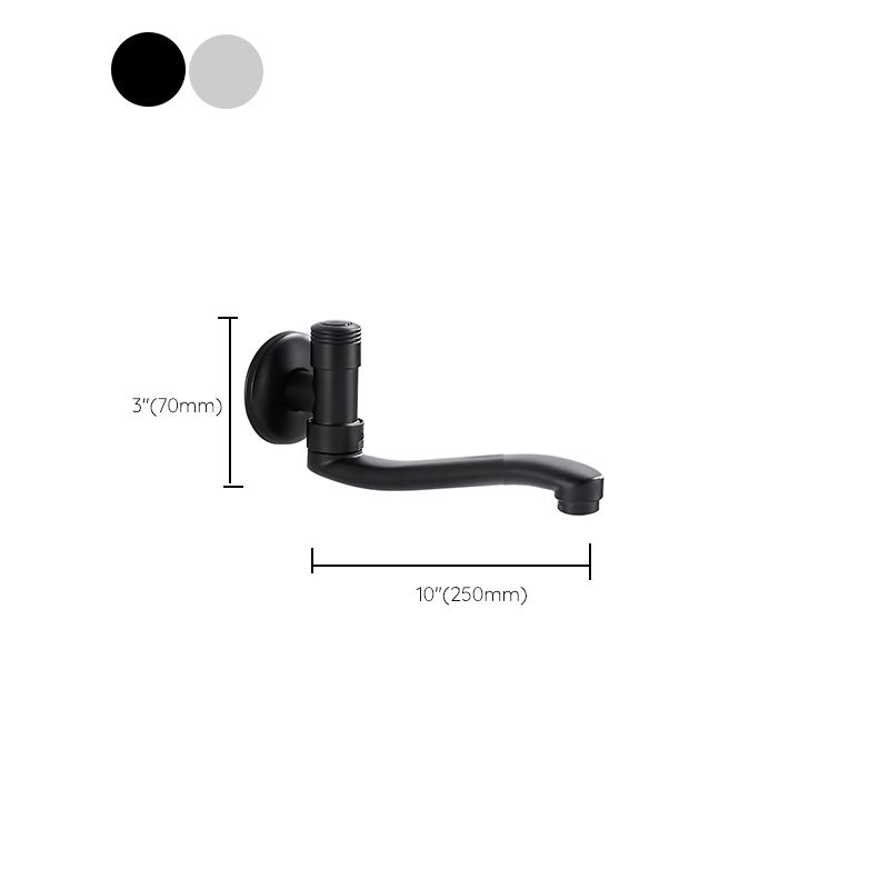 Swivel Tub Filler Wall Mount Copper Low Arc Knob Handle Tub Faucet Trim