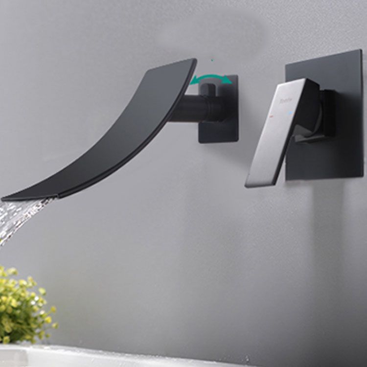 Contemporary Bathroom Faucet Wall Mounted Copper Fixed Clawfoot Tub Faucet Trim