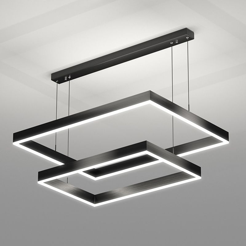 Iluminación de colgante estructurado negro mate lámpara de led metal para sala de estar para sala de estar