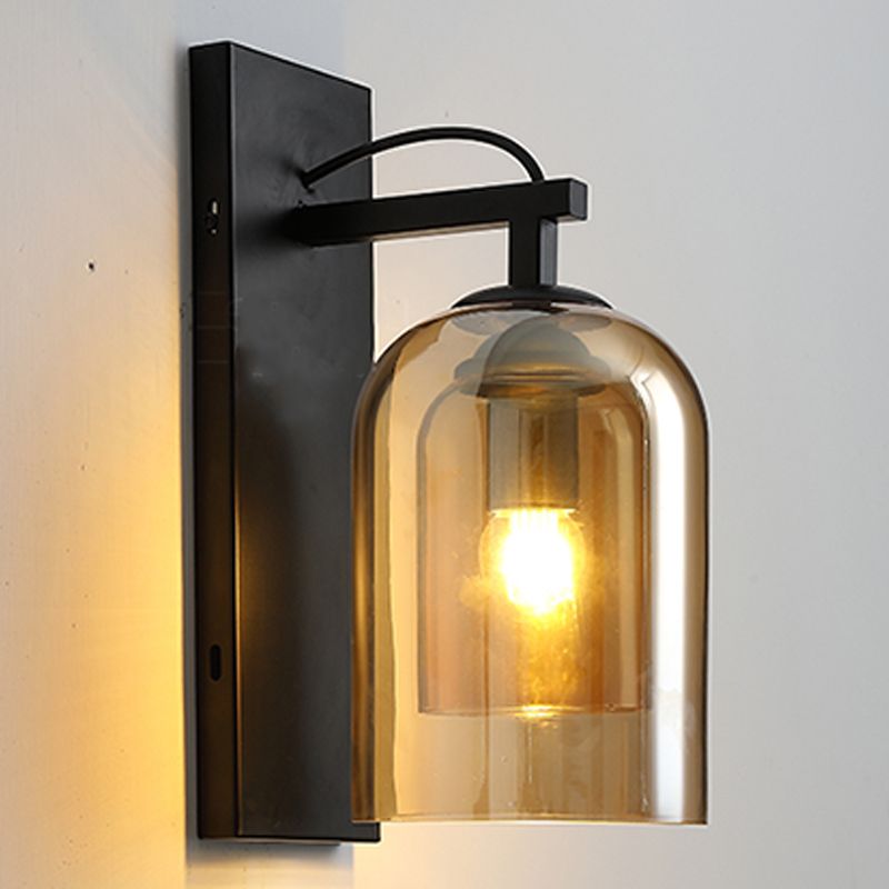 Glasröhrenwandmontaglampen zeitgenössische 1 leichte Wandleuchte Leuchten