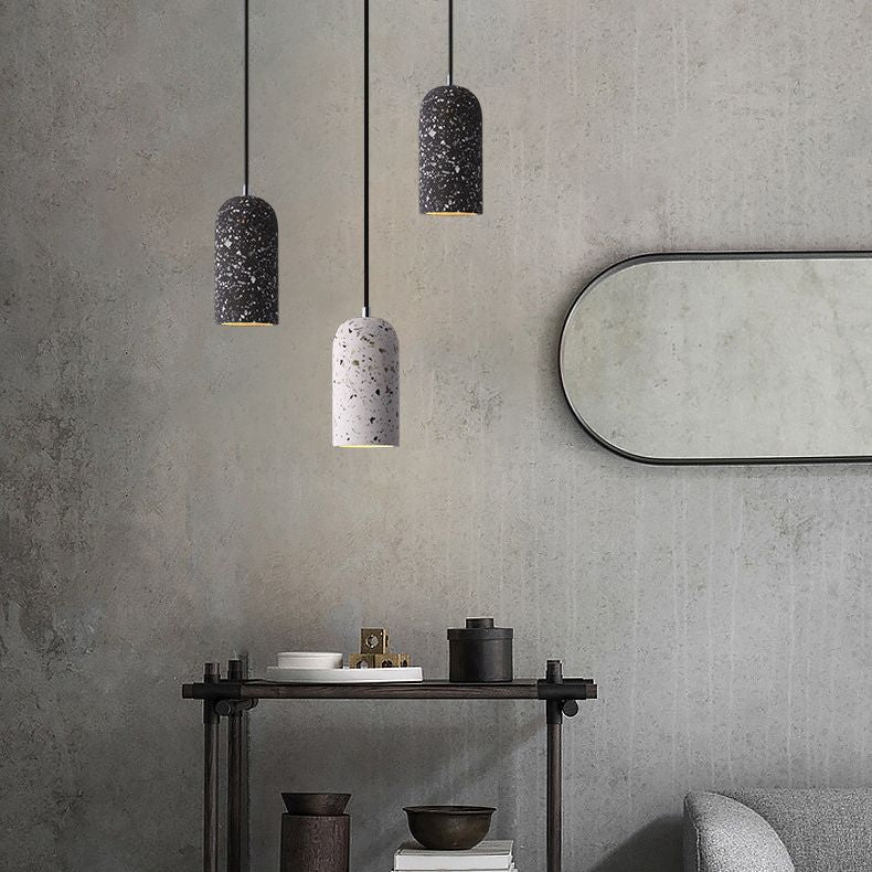 Kuppelform -Anhängerlampe moderne minimalistische kreative Steinhängelampe für Esszimmer