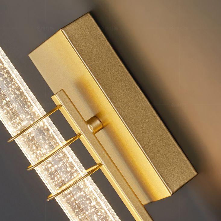Leichter extravaganter Stil linearer Wandleuchten Kristall 1 Leichte Leuchten