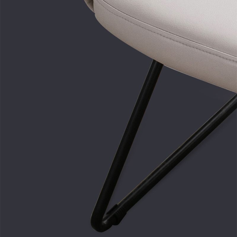 Faux Leather Chair 22.4" L x21.6"W x32.6"H  Arms Included Chair for Living Room