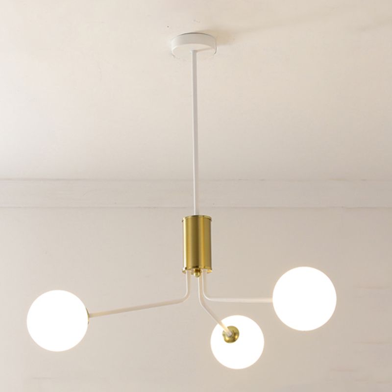 White Iron Hanging Pendant Lights Modern Hanging Lamps for Dining Room