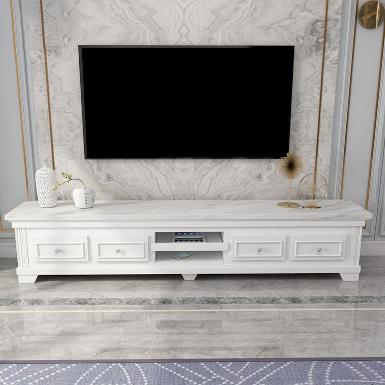 Sintered Stone Enclosed TV Storage Modern TV Cabinet with Glide Drawers