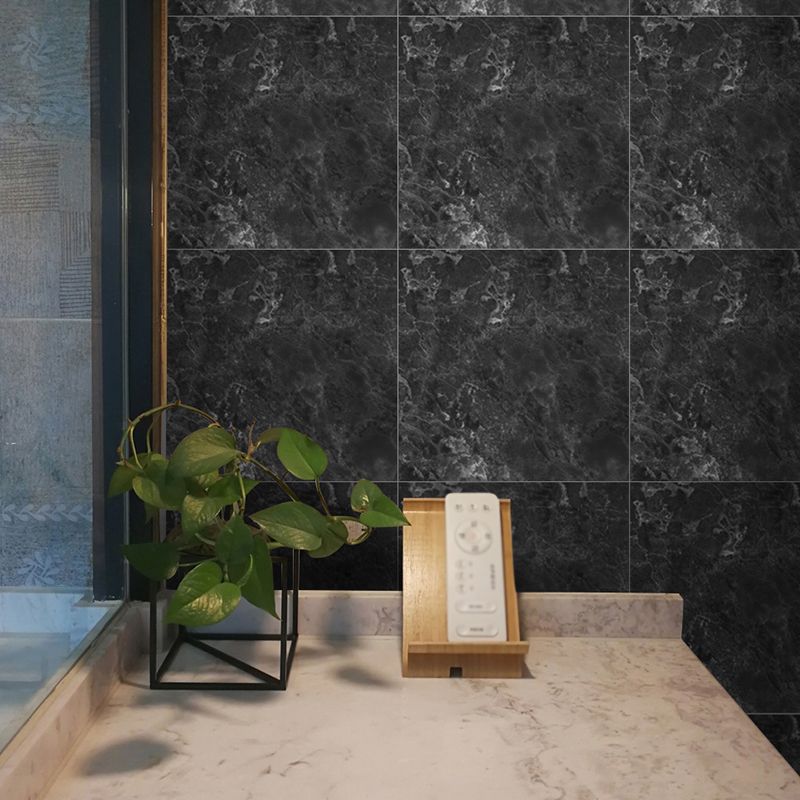 Contemporary Marble Wallpapers for Home 12' x 12" Wall Decoration in Black, Pick Up Sticks