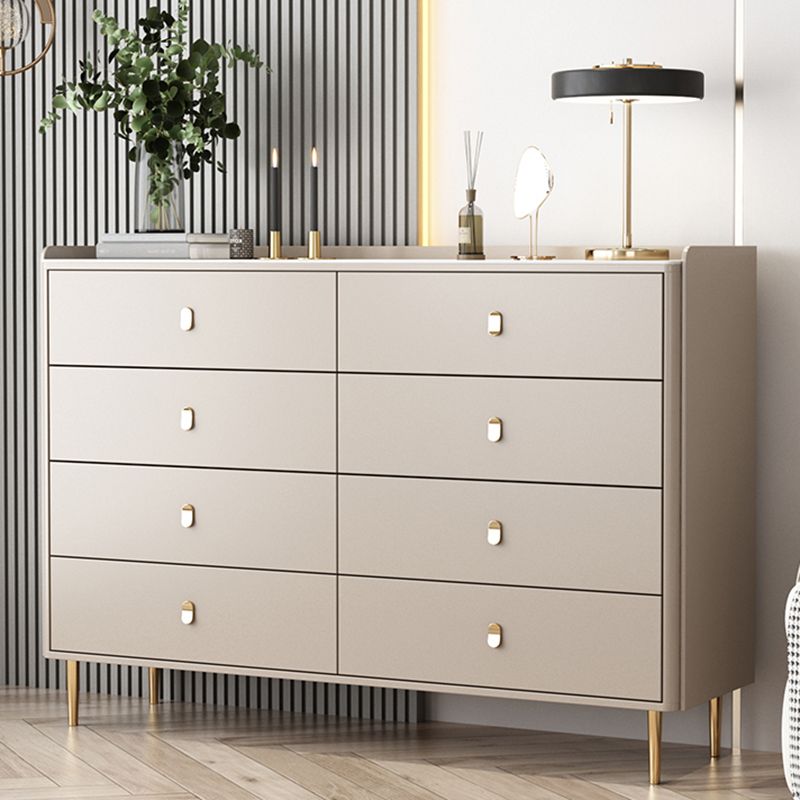 15.6-inch W Storage Chest Classic Glam Stone Storage Chest Dresser