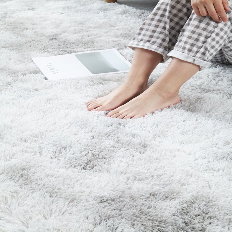 Alfombra de poliéster moderno de color rosa claro alfombra de respaldo de tipe-dye para sala de estar para sala de estar