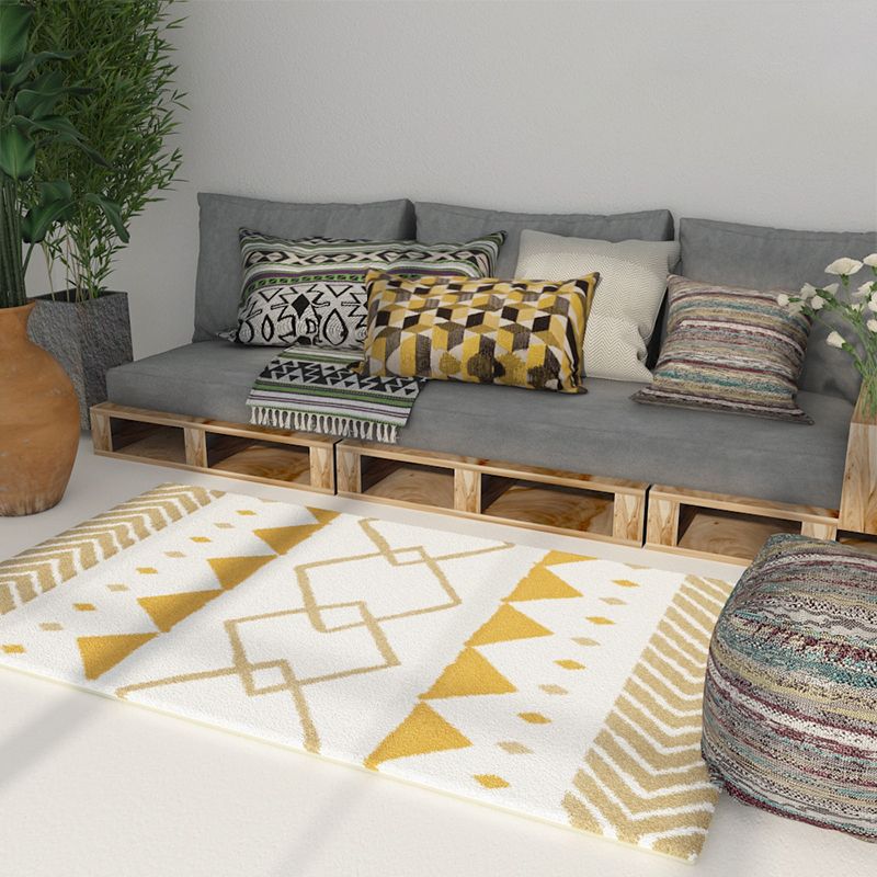 Multi-colour comfort Tapicaal Polypropyleen Geometrisch patroongebied Tapijt Niet-slip achterste backing Stain-resistente binnenvleinikant voor decor