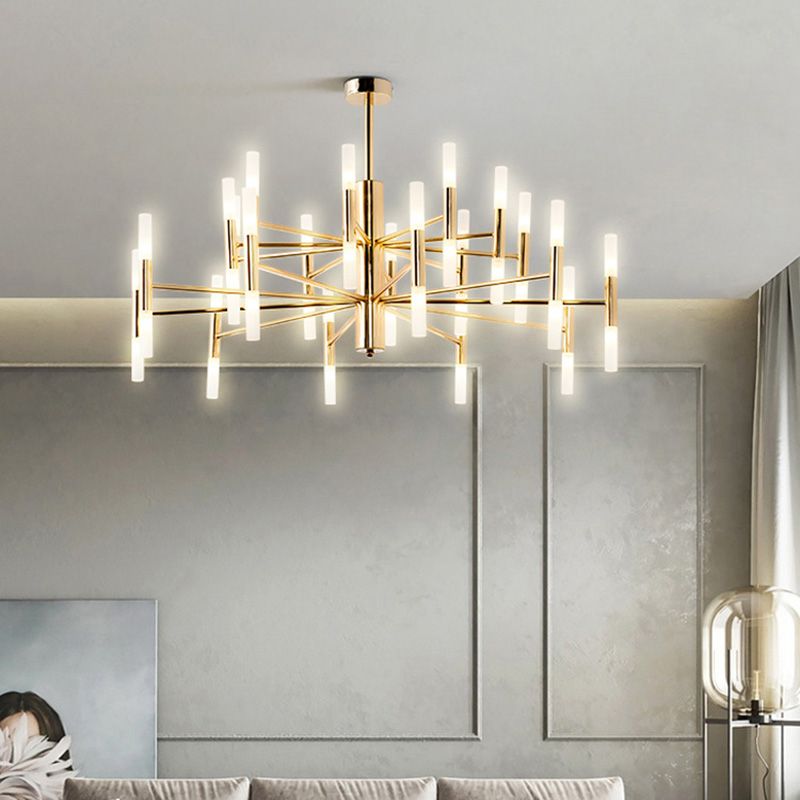 Lumières suspendues postmodernes Chandelier en métal pour le salon du salon