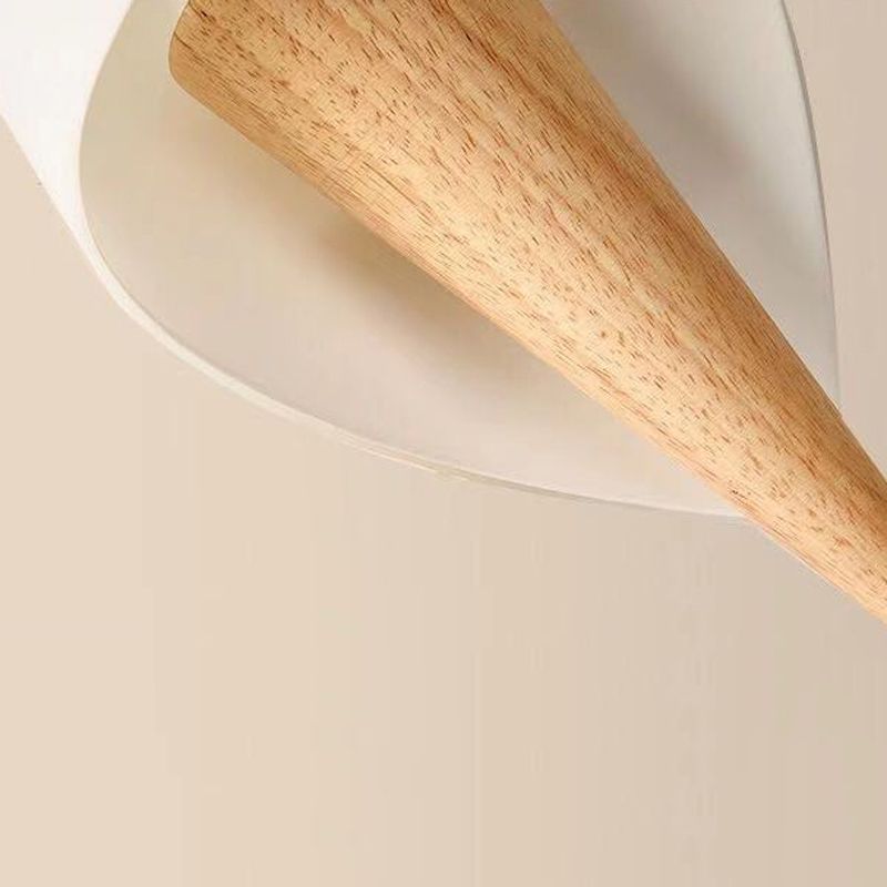 Modern Style Wrapped Wall Light Wood 1 Light Sconces for Bedroom