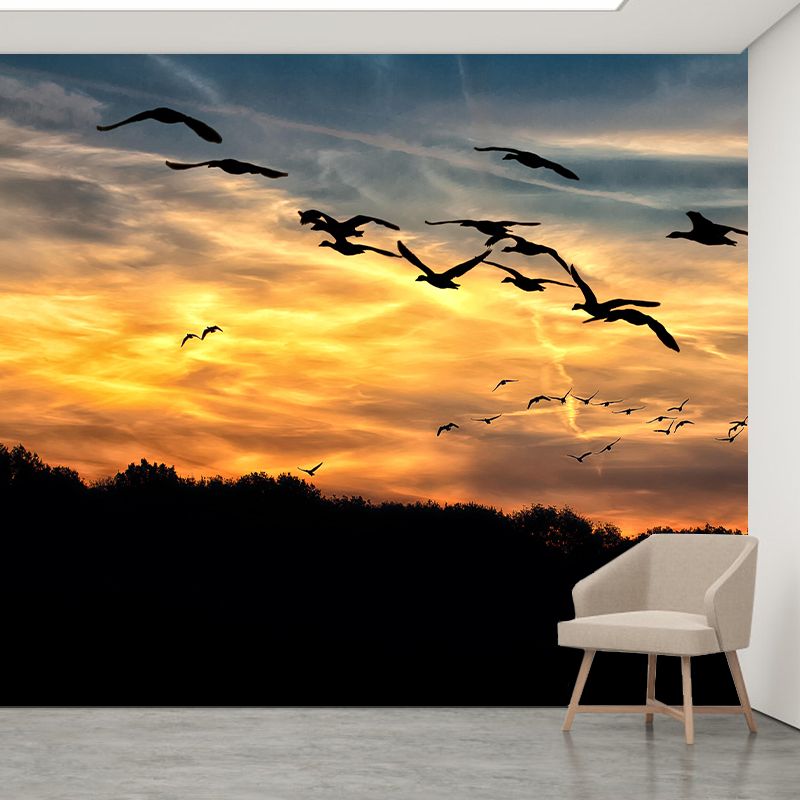 Sky View Wall Mural Wallpaper Modern Style Mildew Resistant for Bedroom