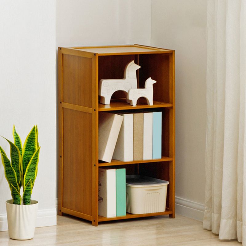 Modern Style Bookshelf Standard Closed Back Wooden Bookcase for Home