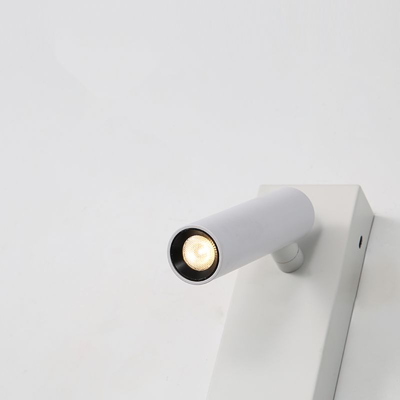 Metal Square Shape Wall Light Modern Style 2-Lights Reading Wall Mounted Light Fixture