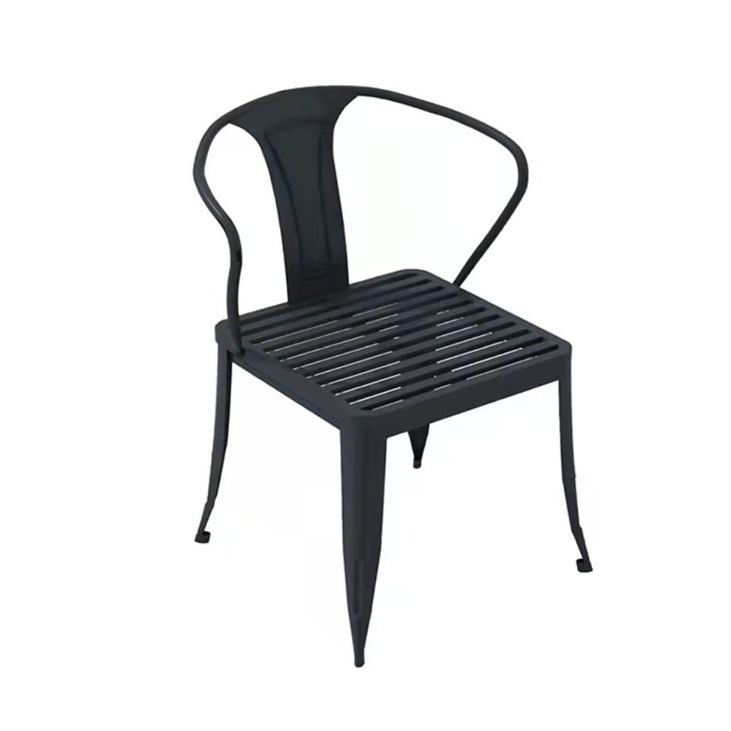 Modern Rectangular Dining Table Set 1/5/7 Pcs Metal Dining Set