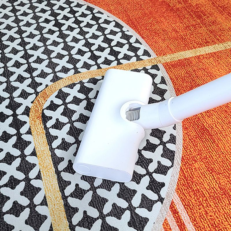 Modern Houndstooth Print Rug Polyester Area Carpet Stain Resistant Indoor Rug for Home Decoration