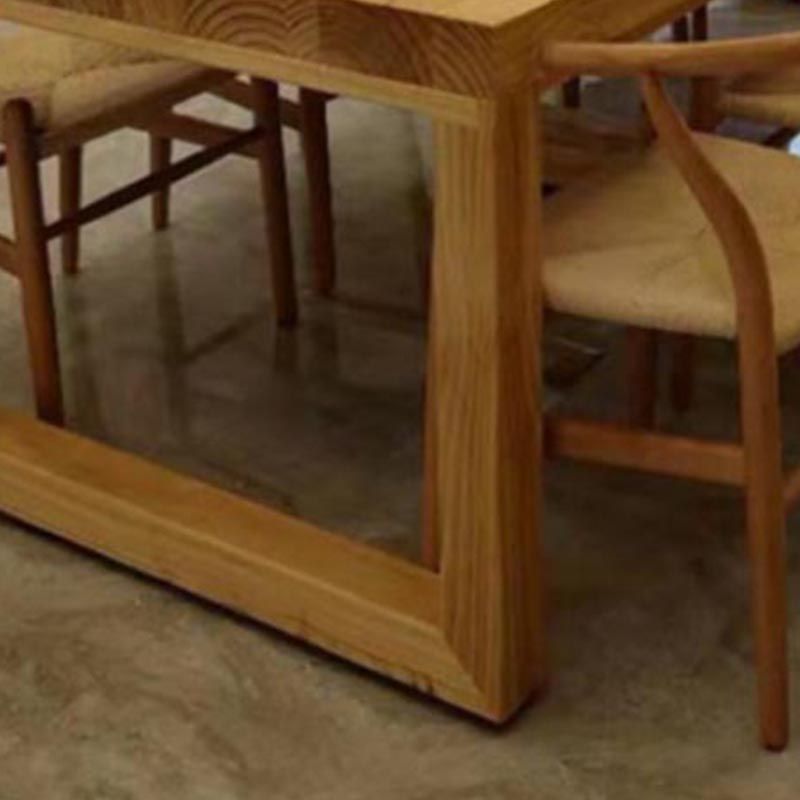 Modern 1/9 Pieces Dining Set Rectangle Pine Wood Dining Table for Dining Room