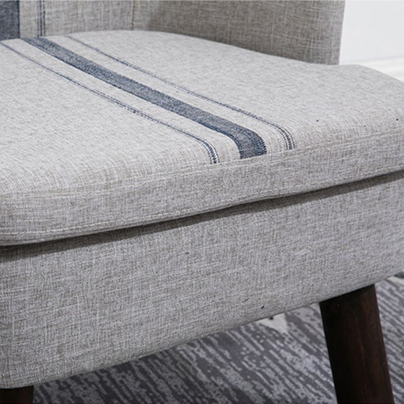 22.04"W*22.04"D Recessed Arms Chair with Basic Four Legs with Tight Back