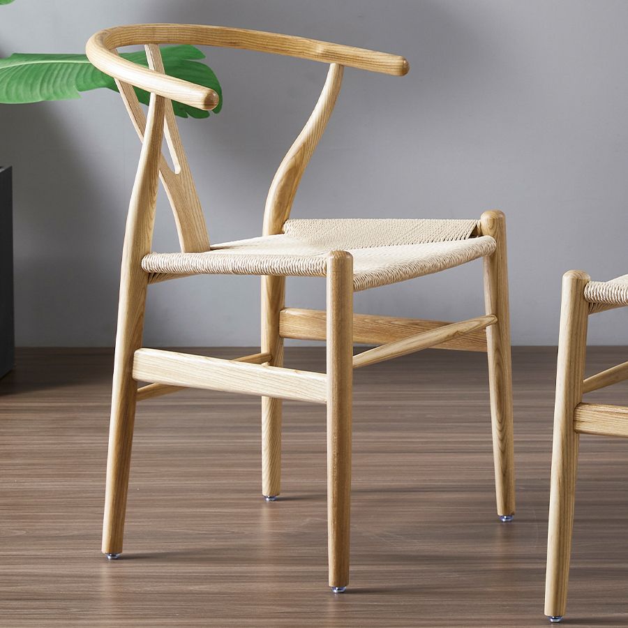 Wishbone natural tapizado contemporáneo del sillón del restaurante que cena la silla