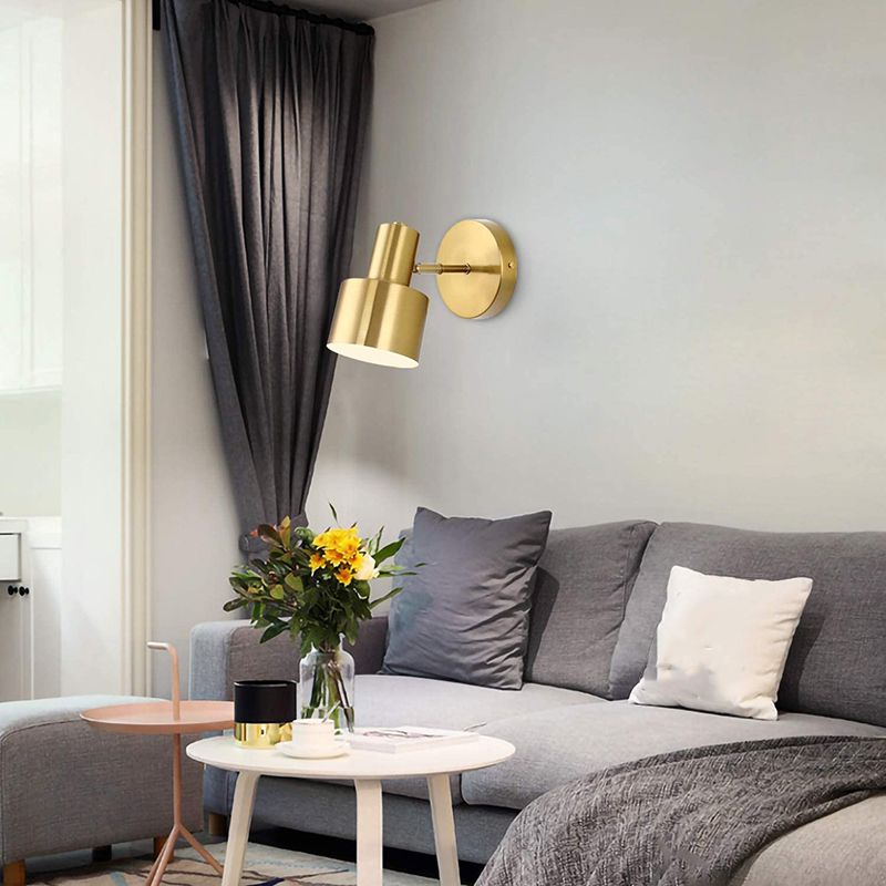 Metal 1-Light Wall Lighting Modern Style Geometric Shape Wall Mounted Light Fixture