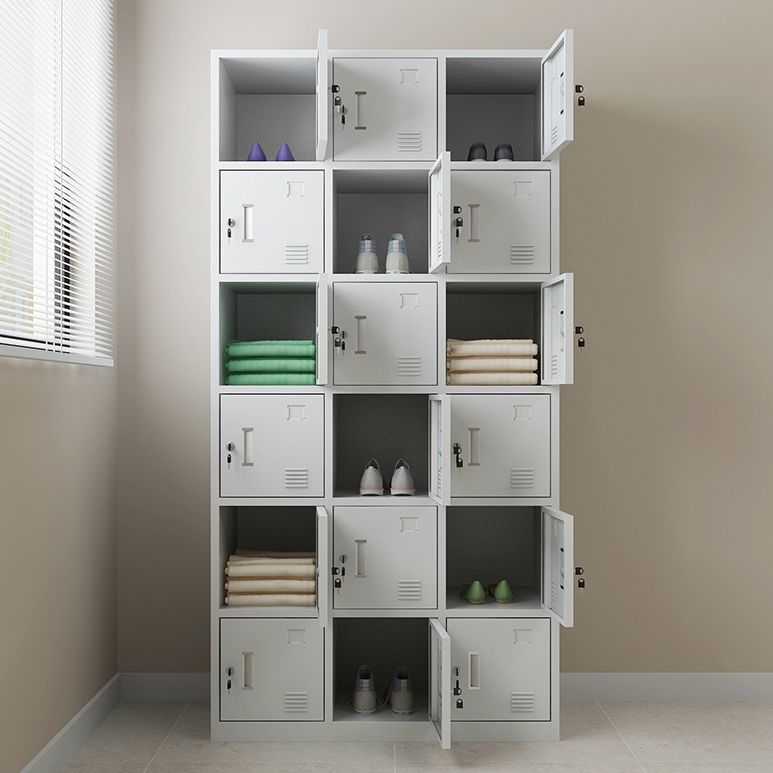 Steel Wardrobe Cabinet Contemporary Hinged Wardrobe Armoire for Home