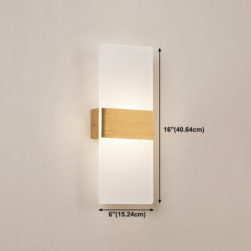 Acrylic Wall Light Fixture Modern Style Wall Light Sconce for Living Room