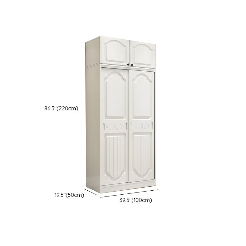 Contemporary Wardrobe Armoire Wood Combination Armoire With Doors