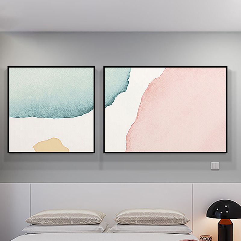 Minimalismus, abstrakte Leinwand-Wandkunst, Haus-Innenwanddekoration in Pastellfarbe, optionale Größe
