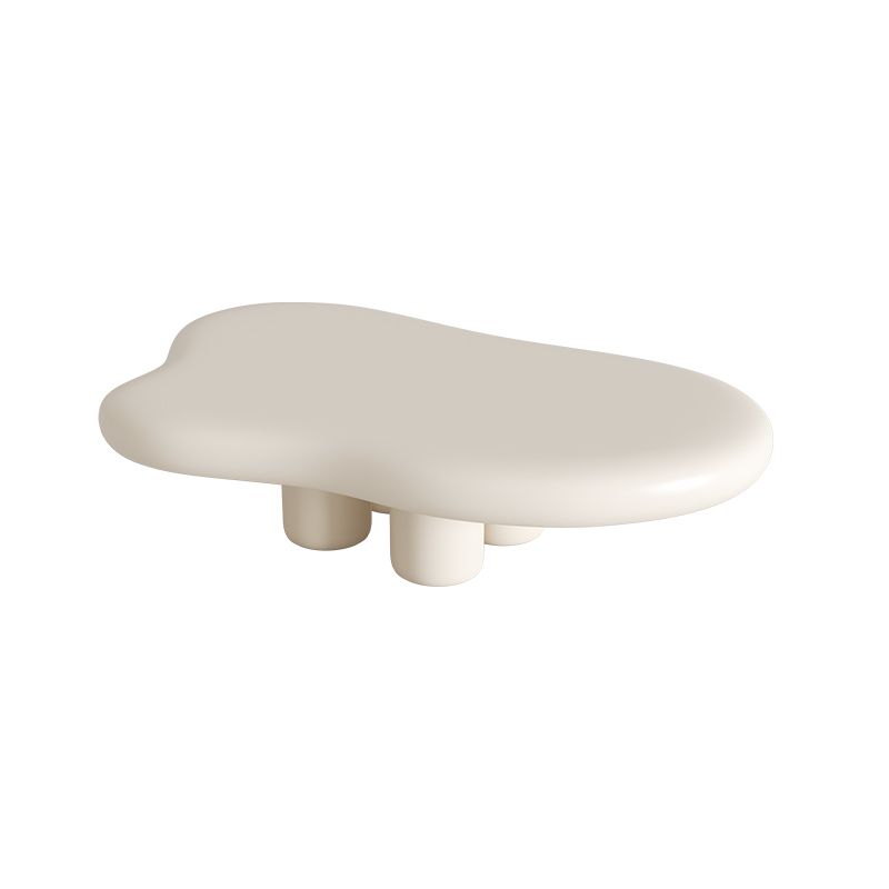 Scandinavian Free Form Coffee Table Wooden 4 Legs Cocktail Table