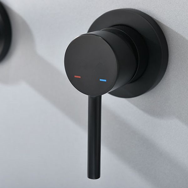 Contemporary Tub Filler Trim Wall Mounted Low Arc Bathroom Faucet