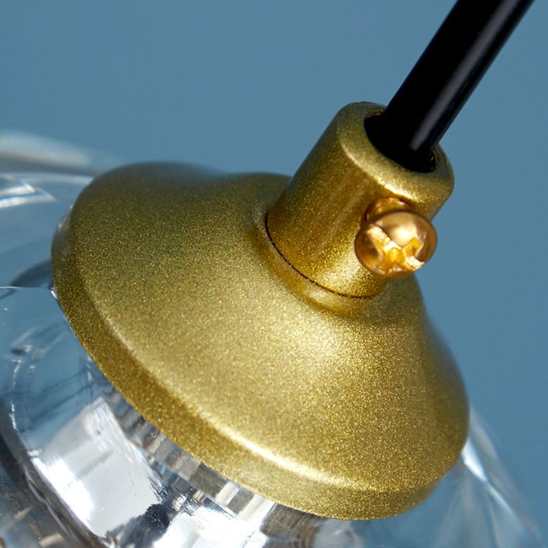 1-Light Contemporary Crystal Wall Sconce Armed Wall Light Lamp for Bedroom