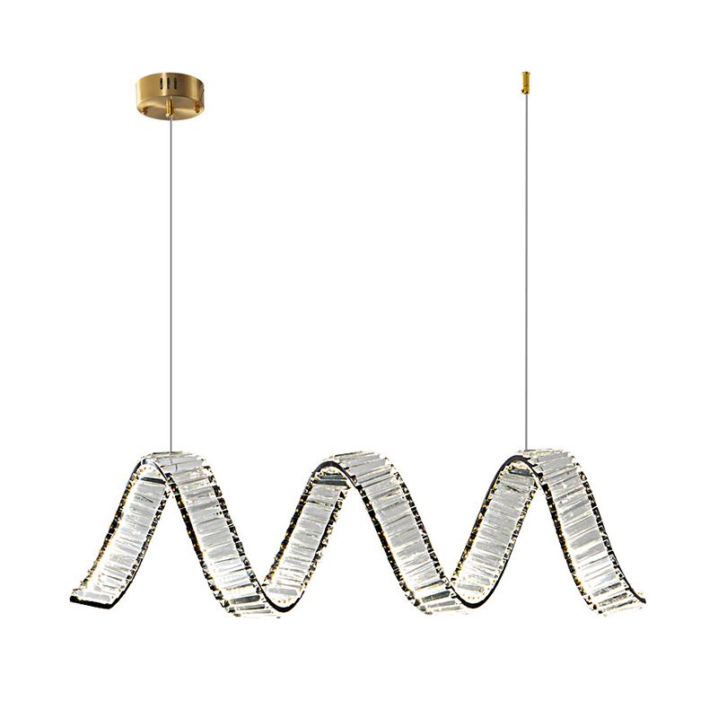 Modern Single Black/Golden Kitchen Island Lighting LED Ceiling Light