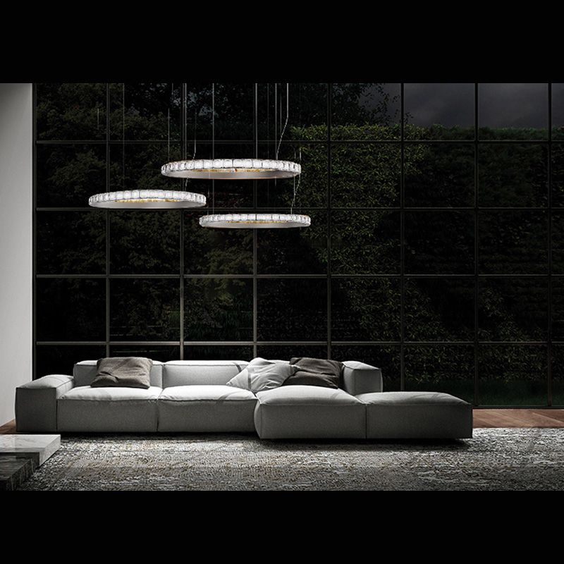 Metal Chandelier Modern Simplicity Chandelier Light Fixture for Living Room Bedroom