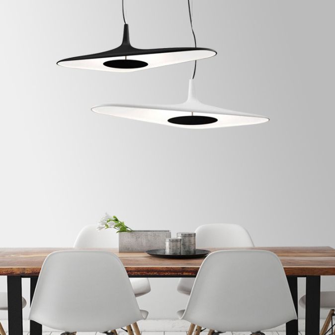 1-Light Modern Designer Hanging Lamp Kit Geometric Resin Pendant for Office