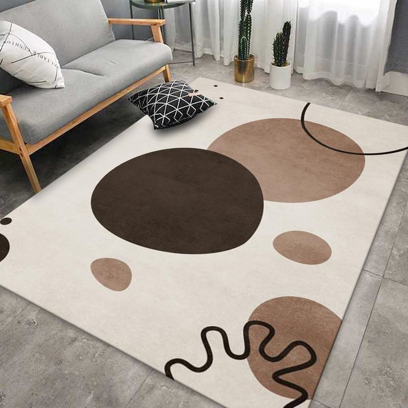 Alfombra nórdica nórdica poliéster block alfombra alfombra resistente a manchas para decoración del hogar