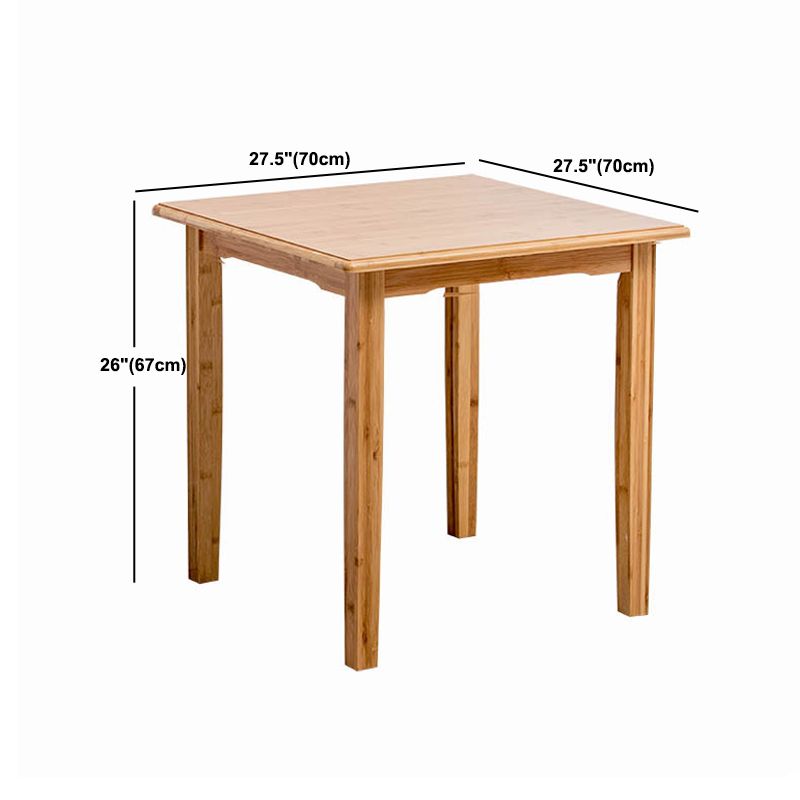 Nordic Rectangular Wooden Coffee Table 4 Legs Natural Cocktail Table